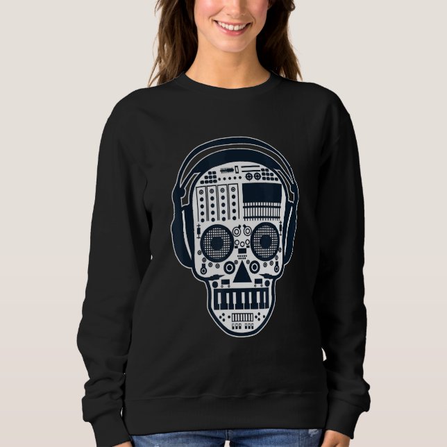 Electronic Music Edm Techno Raver Musician Dj T Shirt (Framsida)