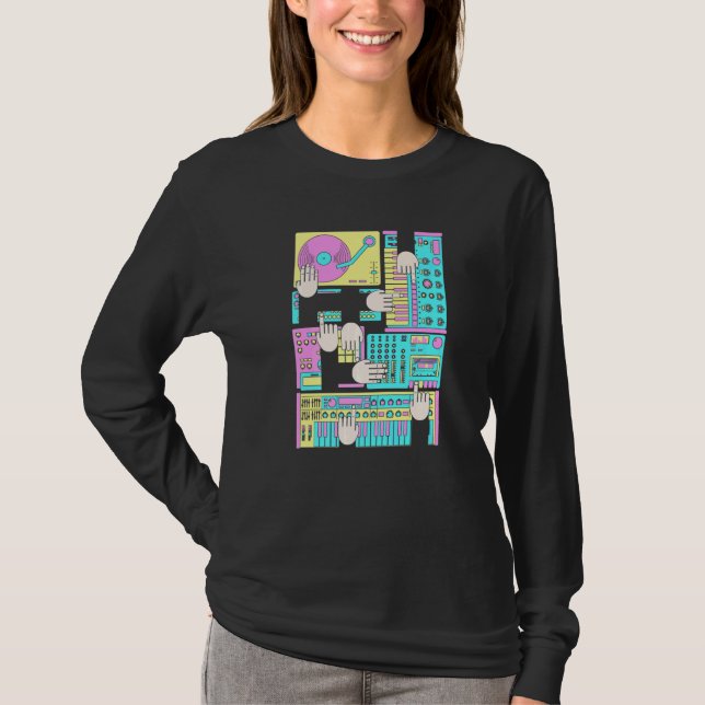Electronic Music Producer Beatmaker Dj 1 T Shirt (Framsida)