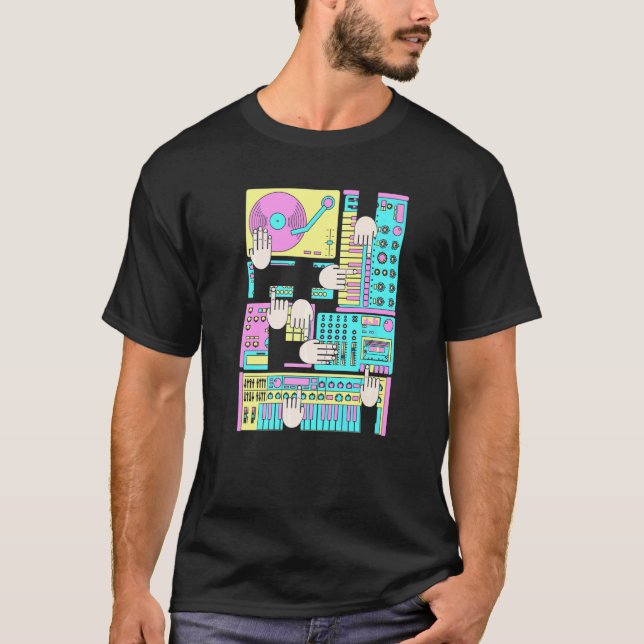 Electronic Music Producer Beatmaker Dj 1 T Shirt (Framsida)