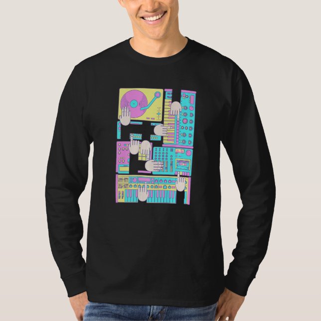 Electronic Music Producer Beatmaker Dj T Shirt (Framsida)