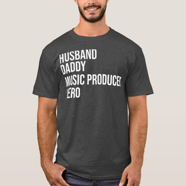 Electronic Music Producer Beatmaker Synthesizer T Shirt (Framsida)