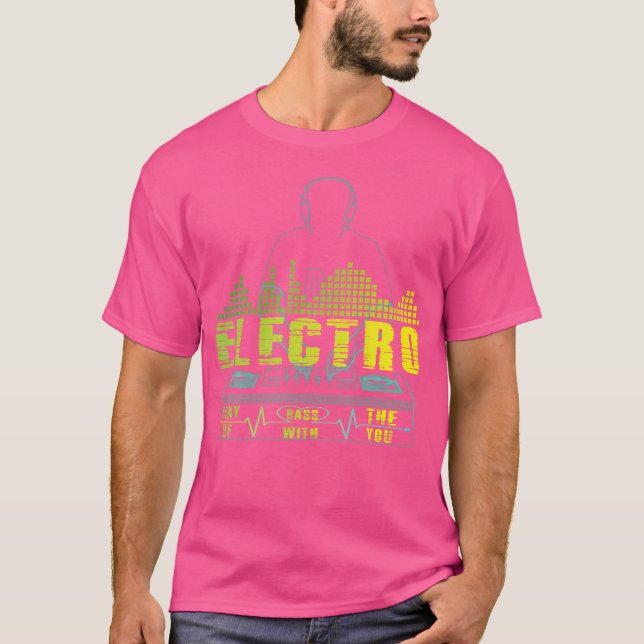 Electronic Music Quote Techno Rave Electric Festiv T Shirt (Framsida)