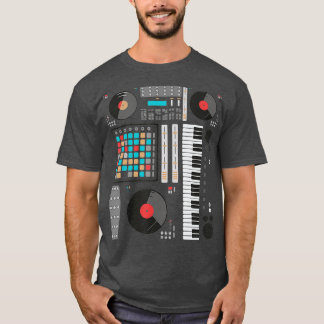 Electronic Music Synthesizer Techno Music DJ T Shirt
