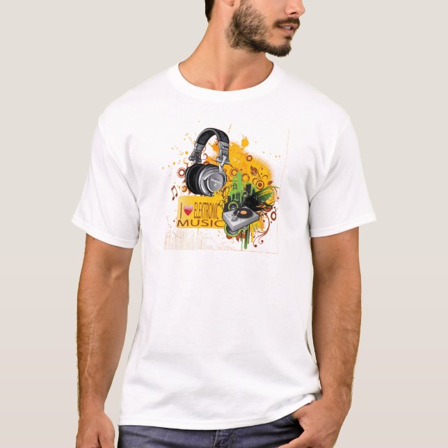 ELECTRONIC MUSIC TEE SHIRT (Framsida)