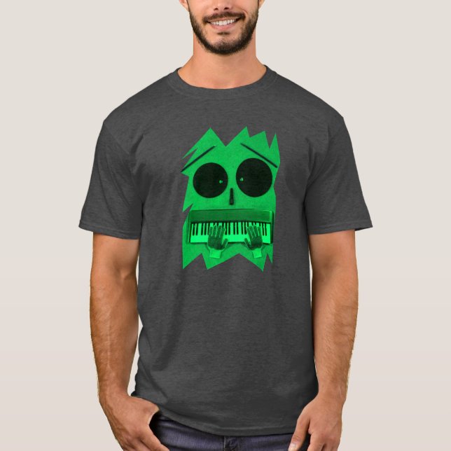 Electronica musikpiano och tangentbord t-shirt (Framsida)