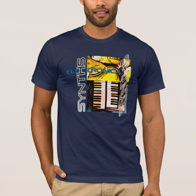 Electronica Synths skjorta Tee Shirt (Framsida)