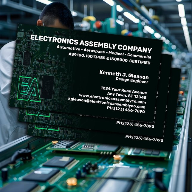 Electronics Assembly Company Visitkort (Skapare uppladdad)