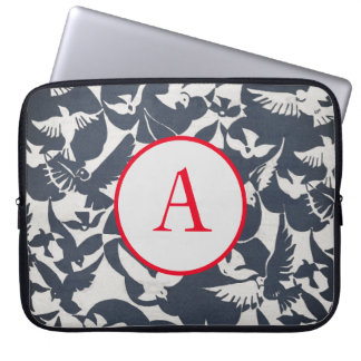 Electronics Bag JAPANESE BIRD MÖNSTER DIY INITIAL Laptop Fodral