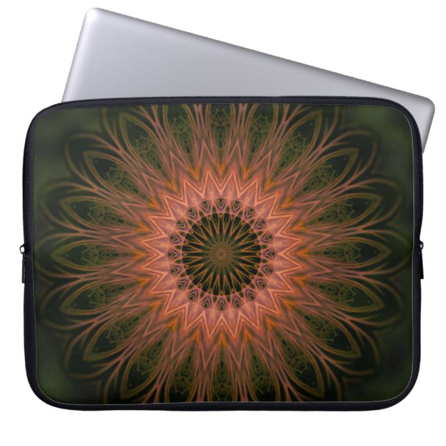 Electronics Bag Mandala Snöre Shape Nature Färg Laptop Fodral (Framsidan)