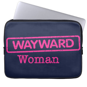 Electronics Bag med Rosa Wayward Woman Logotyp Laptop Fodral