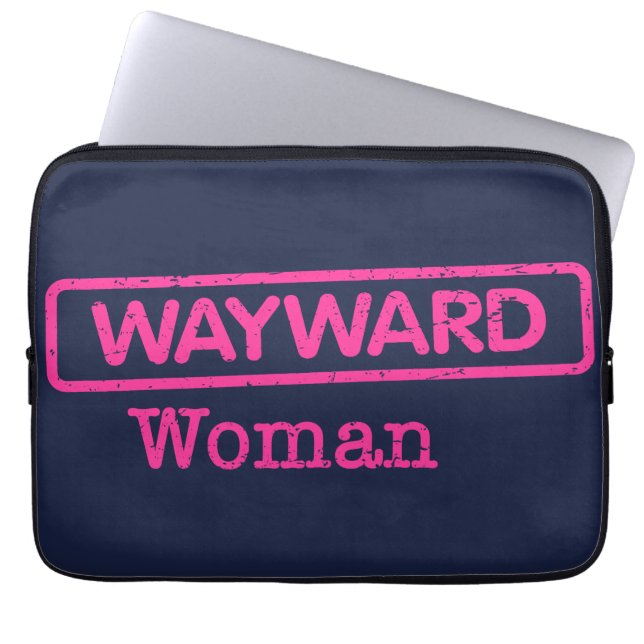Electronics Bag med Rosa Wayward Woman Logotyp Laptop Fodral (Framsidan)