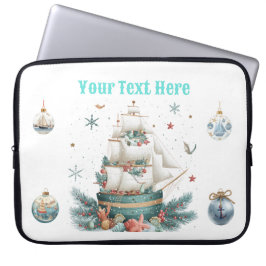 Electronics Bag-"Nautisk jul Laptop sleeve