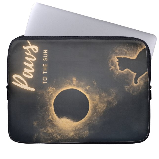 Electronics Bag Tassar till Sol Celestial Cat Art Laptop Fodral (Framsidan)