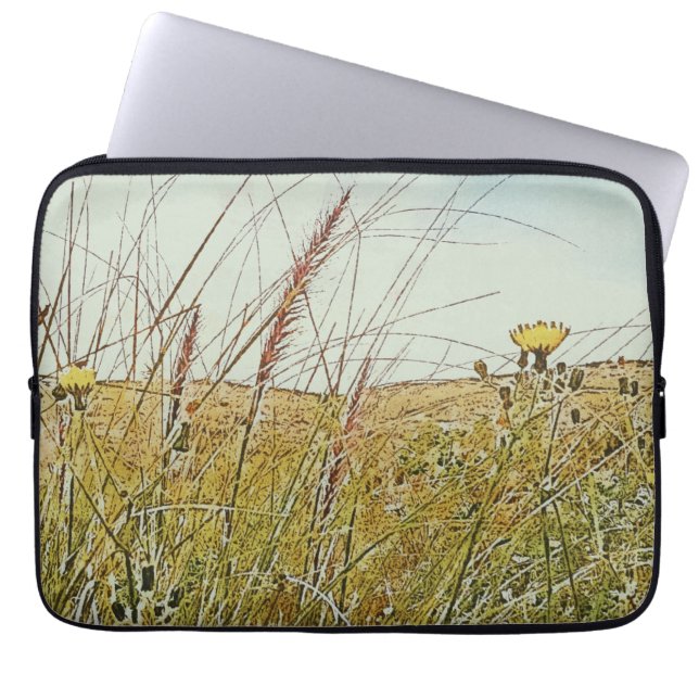 Electronics Bag "Vild Blommor" Laptop Fodral (Framsidan)