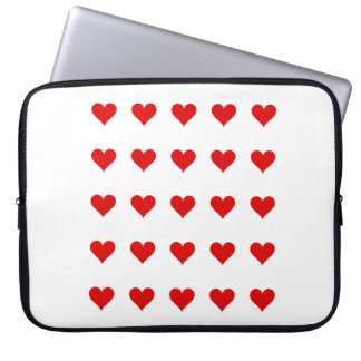 Electronics Bag with hearts. Laptop Fodral