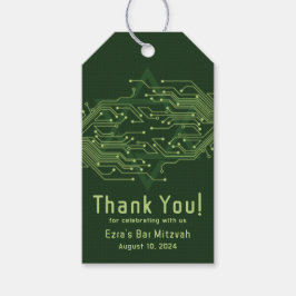 Electronics Computer Circuit Board Pub Mitzvah Presentetikett