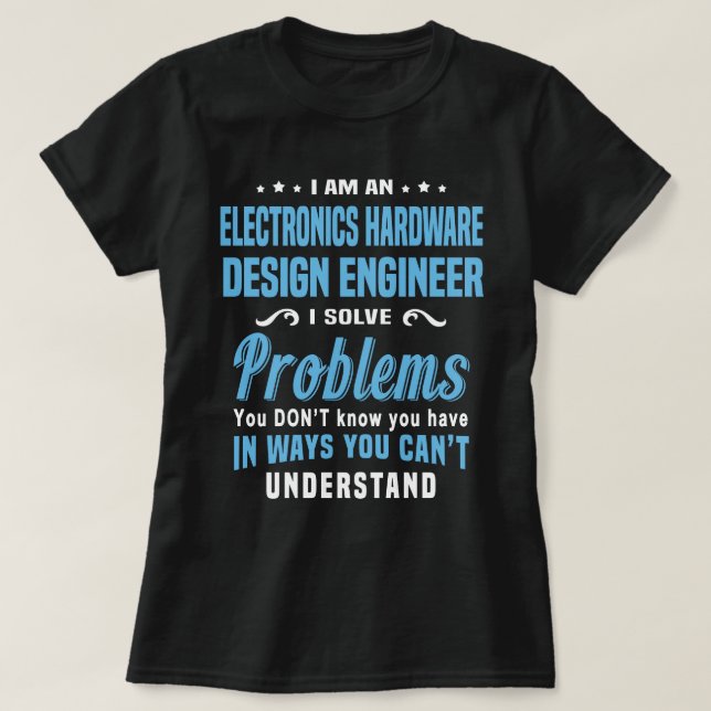 Electronics Hardware Design Ingenjör T Shirt (Design framsida)