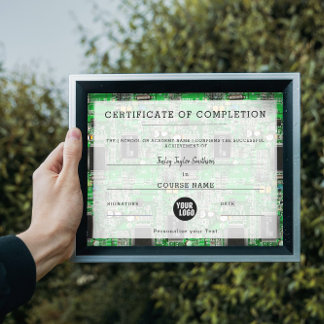 Electronics & Ingenjör certifikat för slutförande