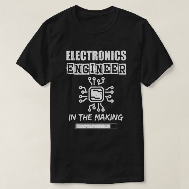 Electronics ingenjör i skapar, grungy struktur t shirt (Design framsida)