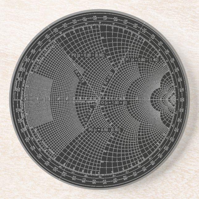 Electronics Ingenjör Smith Chart Black Underlägg (Framsidan)