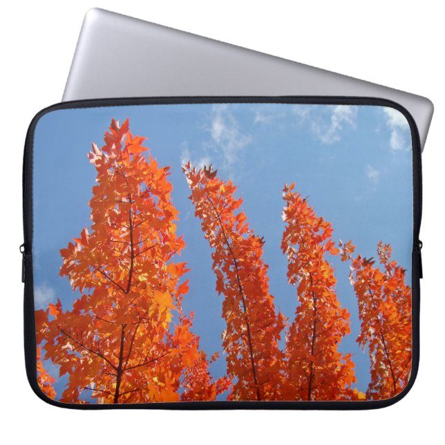Electronics sleeve Tabets Orange Höst löv (Framsidan)