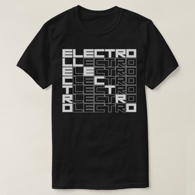 ELEECTRO-fetstil T Shirt (Design framsida)