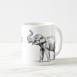 Elefanerska regler kaffemugg