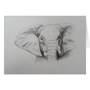 Elefant 2011 hälsningskort