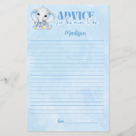 Elefant Advice for Mamma Baby Shower Game
