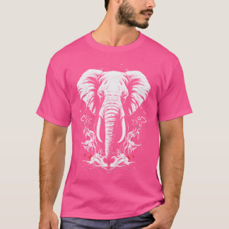 Elefant Afrika Djur Motiv Vilda Djur flicka T Shirt