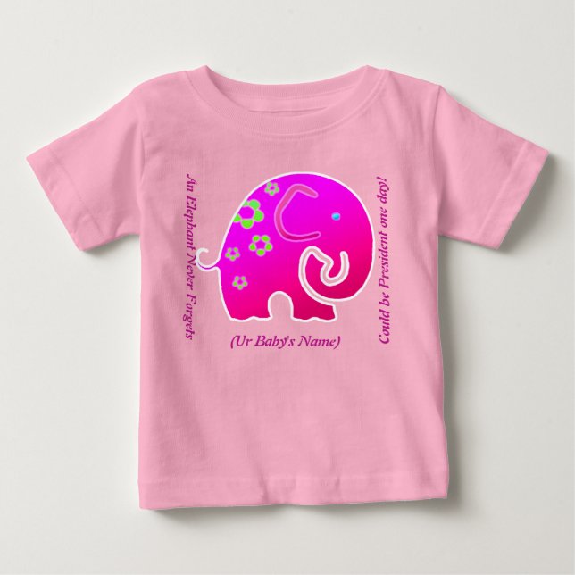 Elefant Aldrig-förfalskningar (Personlig Onsie) T Shirt (Framsida)