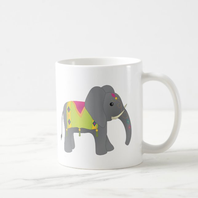 Elefant allt nedgraderat kaffemugg (Höger)