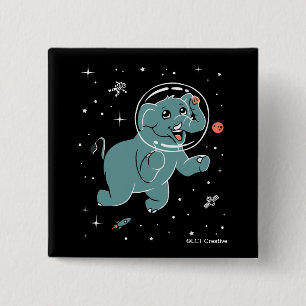Elefant Animals in Space Knapp