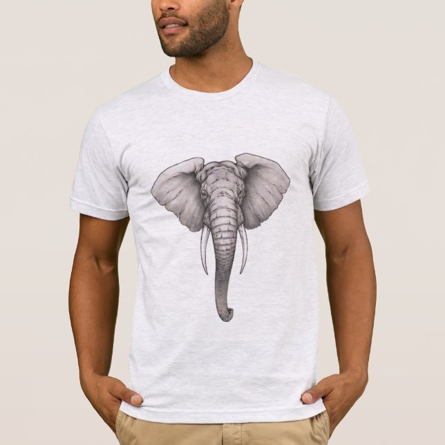 elefant ansikte T-Shirt (Framsida)