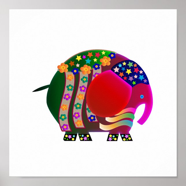 Elefant av firaren: Party party Poster (Framsidan)