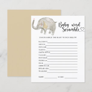 Elefant - Baby Ordklipp Lek