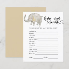 Elefant - Baby Ordspråk Lek