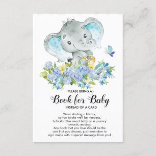 Elefant Baby Pojke Dusj Bok för Baby Kort