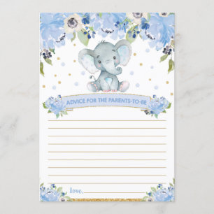 Elefant Baby Shower Råd för blivande föräldrar Kor Inbjudningar