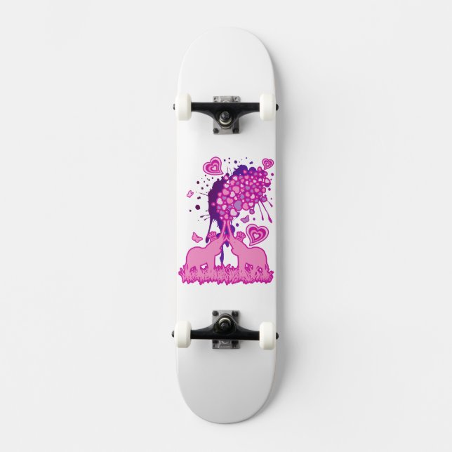 Elefant_badning Old School Skateboard Bräda 21,6 Cm (Framsida)
