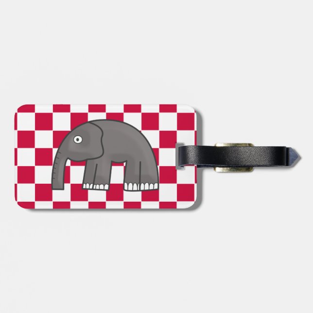 elefant bagagebricka (Baksida Vågrät)