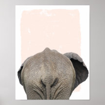 Elefant bakom barnkammarmotiv