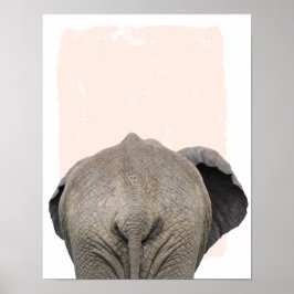 Elefant bakom barnkammarmotiv poster