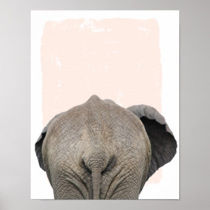 Elefant bakom barnkammarmotiv poster