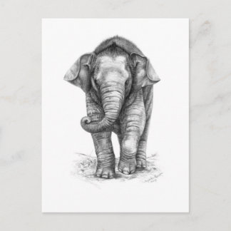 Elefant Bebis design av Schukina G046 Vykort