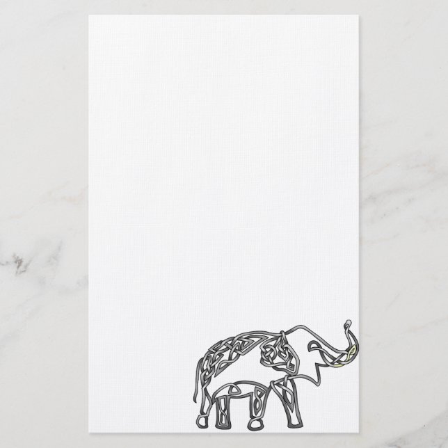 Elefant Brevpapper (Framsida)