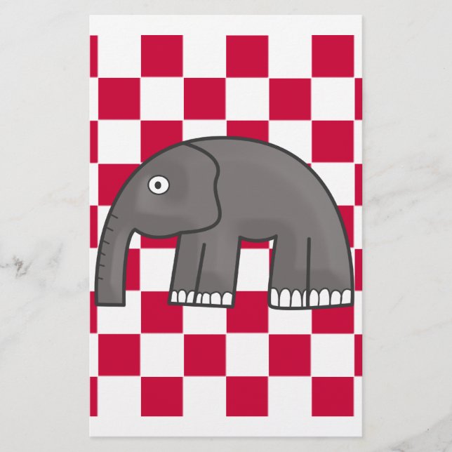 elefant brevpapper (Framsida)
