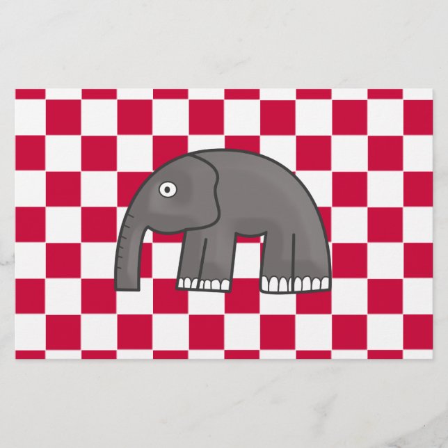 elefant brevpapper (Framsida)