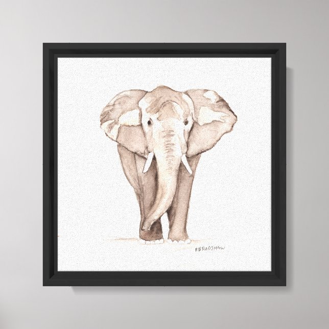Elefant  canvastryck (Framsida)
