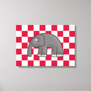 elefant canvastryck